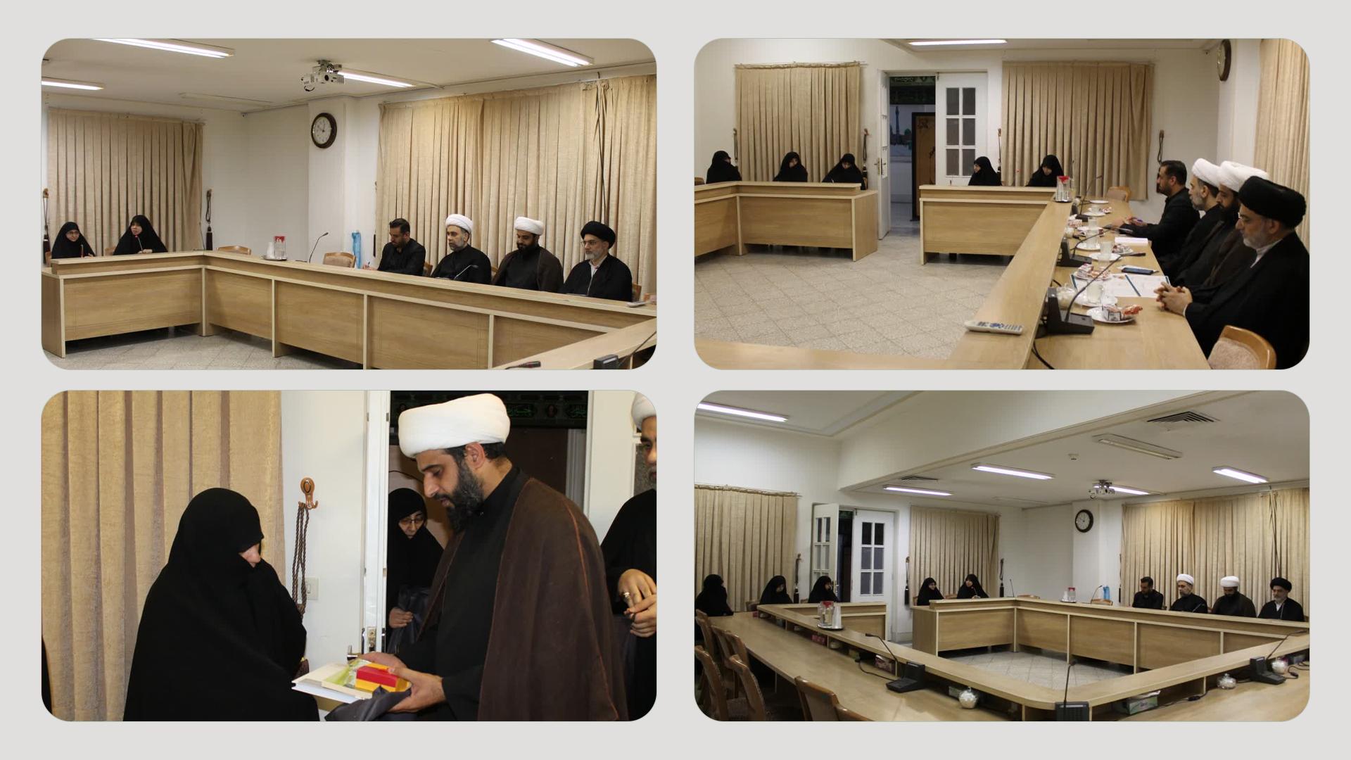 وفد اللجنة العلمية لمؤتمر (الإمام الحسين (ع) وريث الأنبياء وسليل الأوصياء) يزور جامعة الزهراء في مدينة قم المقدسة