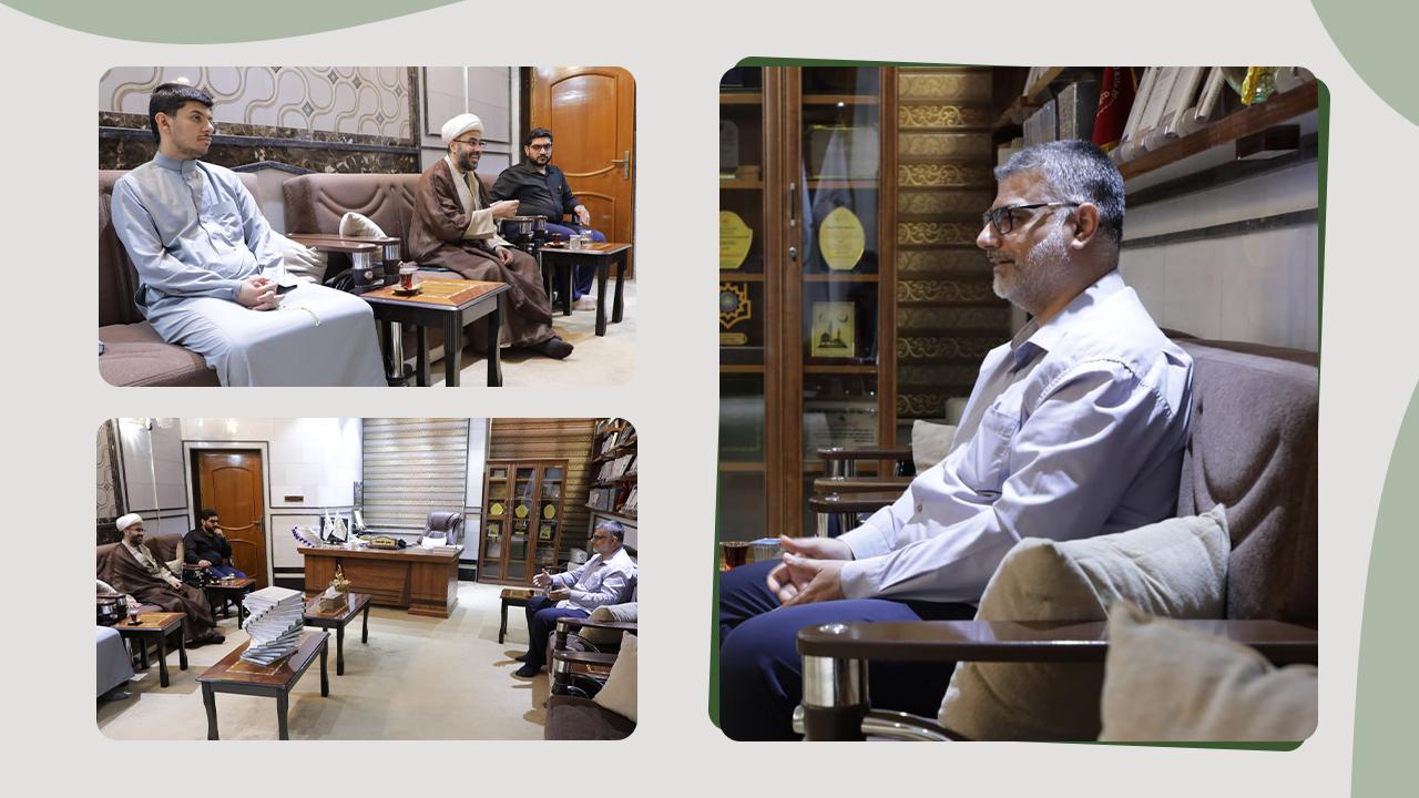 ممثّل إذاعة الروضة الحسينية المقدسة في النجف الأشرف في ضيافة مؤسسة وارث الأنبياء