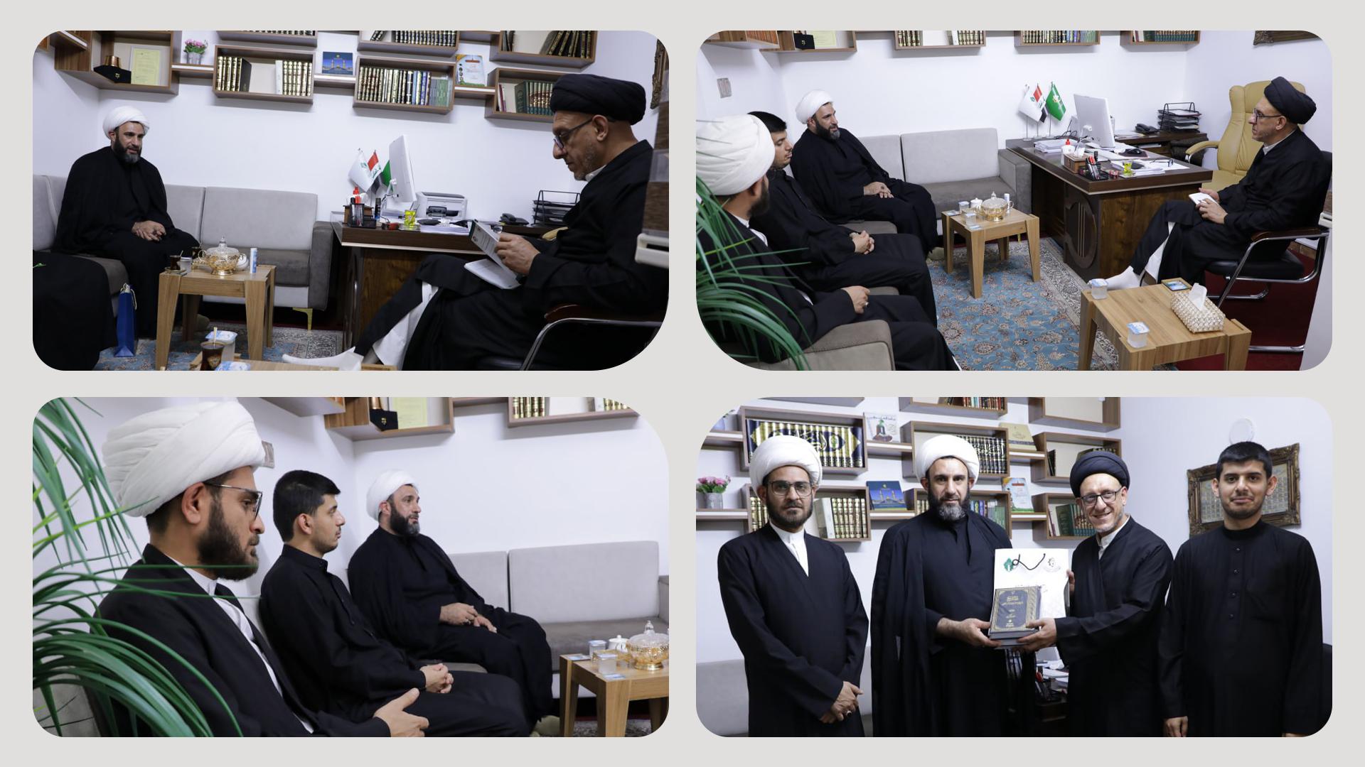 وفد اللجنة العلمية لمؤتمر (الإمام الحسين (ع) وريث الأنبياء وسليل الأوصياء) يزور مركز الصادقين (ع) للبحوث والدراسات والتحقيق التابع للعتبة العباسية المقدسة
