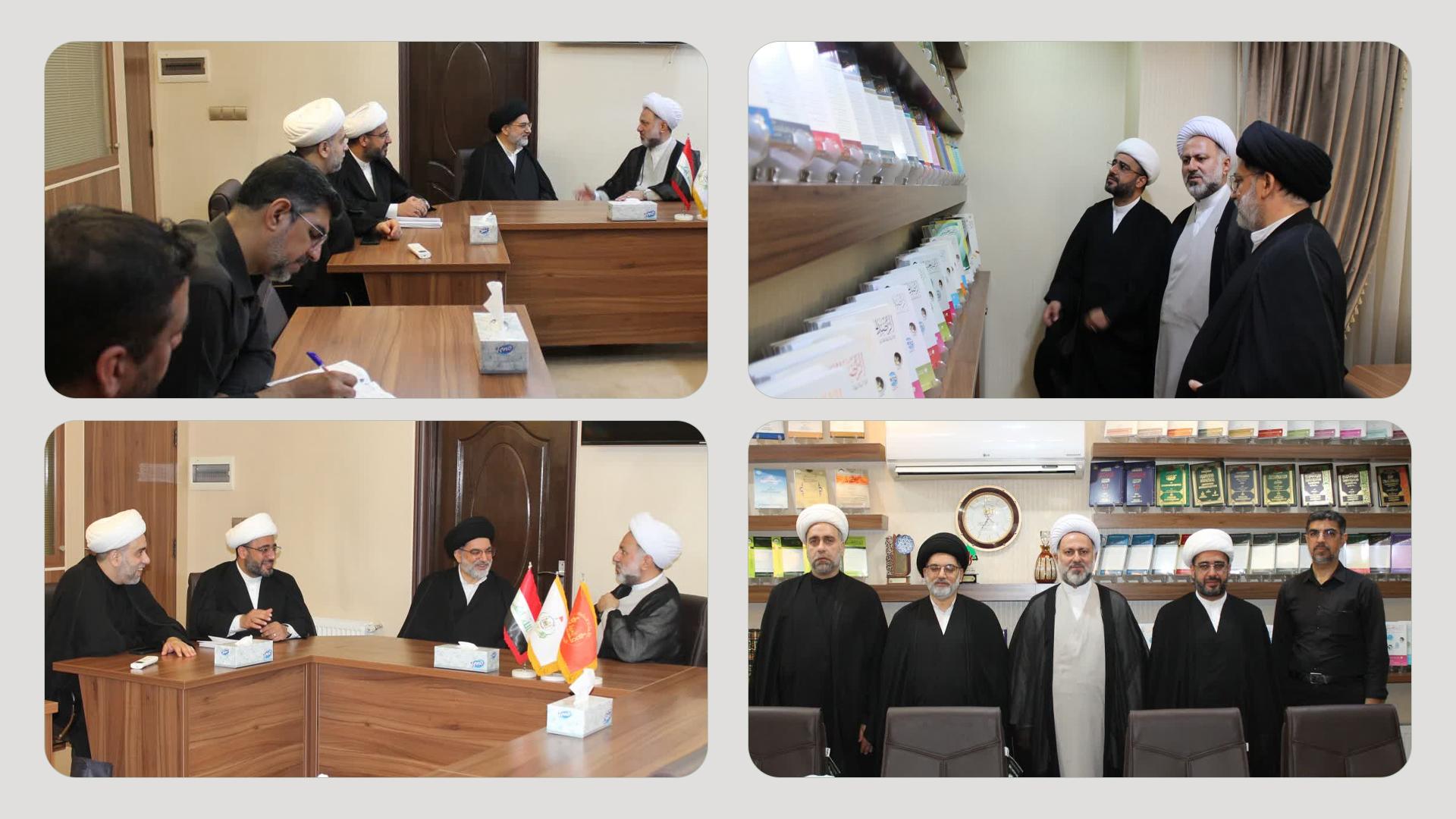 اللجنة العلمية لمؤتمر (الإمام الحسين (ع) وريث الأنبياء وسليل الأوصياء) تستقبل معاون الشؤون الثقافية لمكتب الإعلام الإسلامي في قم سماحة حجة الإسلام والمسلمين الشيخ شمس الله مريجي